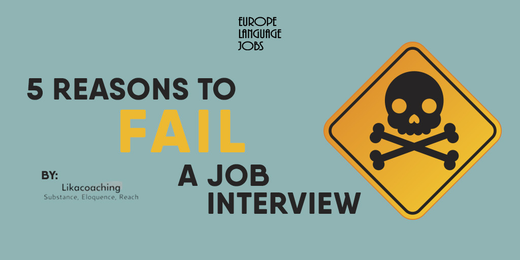 5 reasons to fail a job interview