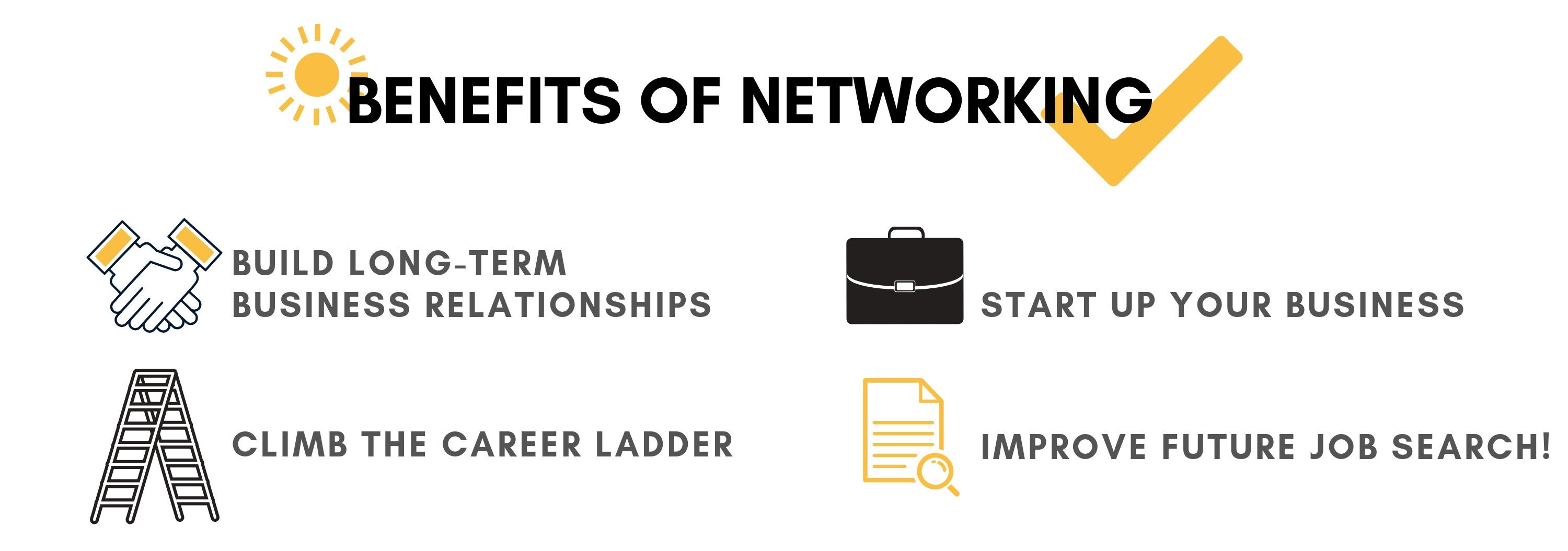 infographic benefits of networking